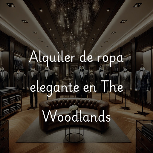 Alquiler de ropa elegante en The Woodlands