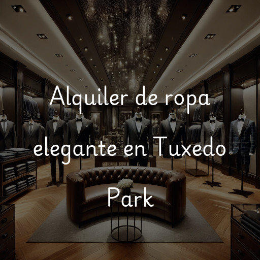 Alquiler de ropa elegante en Tuxedo Park