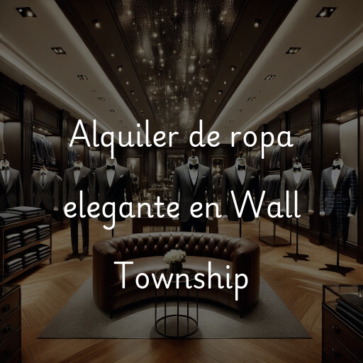 Alquiler de ropa elegante en Wall Township