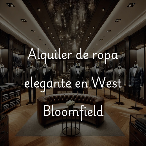 Alquiler de ropa elegante en West Bloomfield