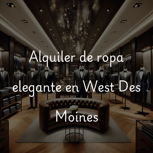 Alquiler de ropa elegante en West Des Moines