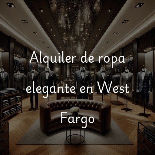 Alquiler de ropa elegante en West Fargo