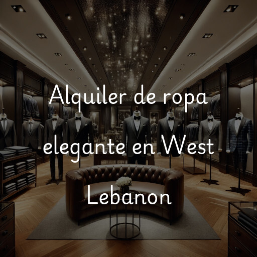 Alquiler de ropa elegante en West Lebanon