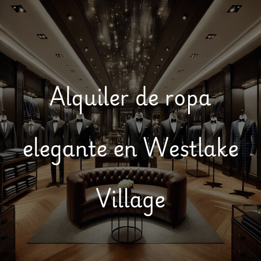 Alquiler de ropa elegante en Westlake Village