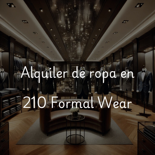 Alquiler de ropa en 210 Formal Wear