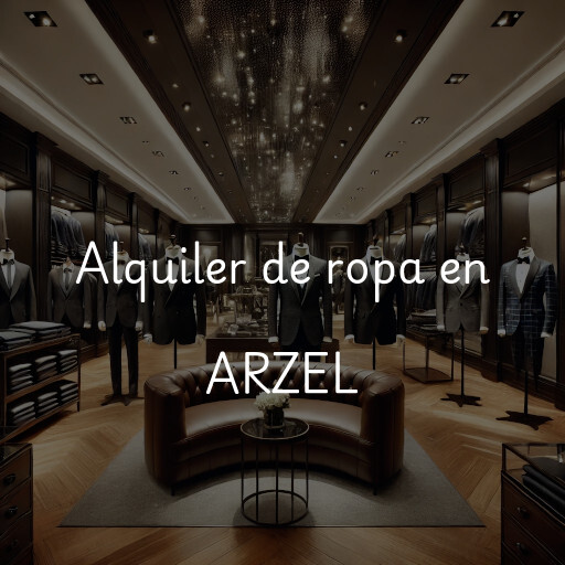 Alquiler de ropa en ARZEL