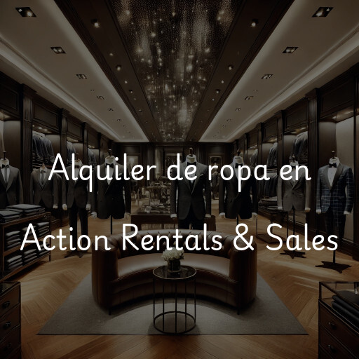 Alquiler de ropa en Action Rentals & Sales