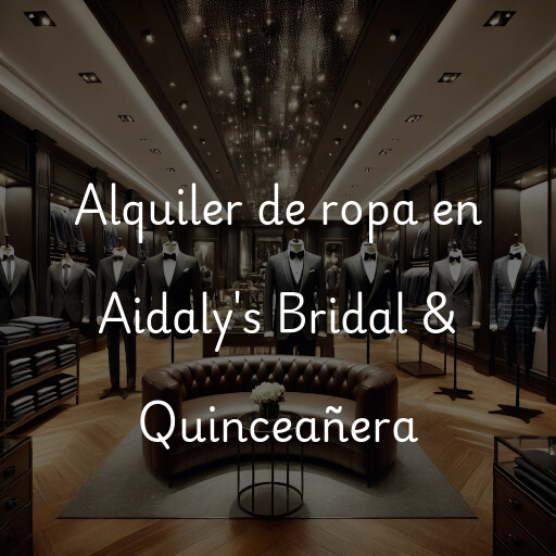 Alquiler de ropa en Aidaly's Bridal & Quinceañera