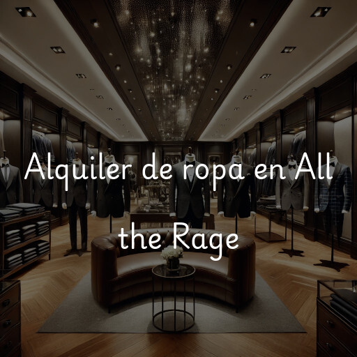 Alquiler de ropa en All the Rage