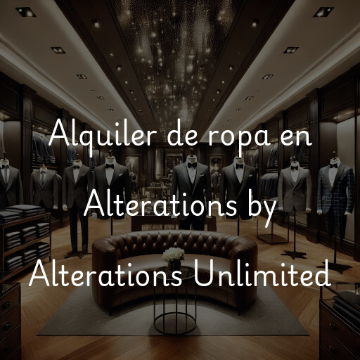 Alquiler de ropa en Alterations by Alterations Unlimited