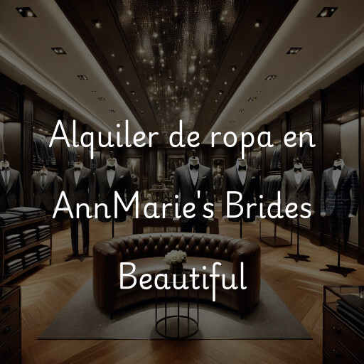 Alquiler de ropa en AnnMarie's Brides Beautiful