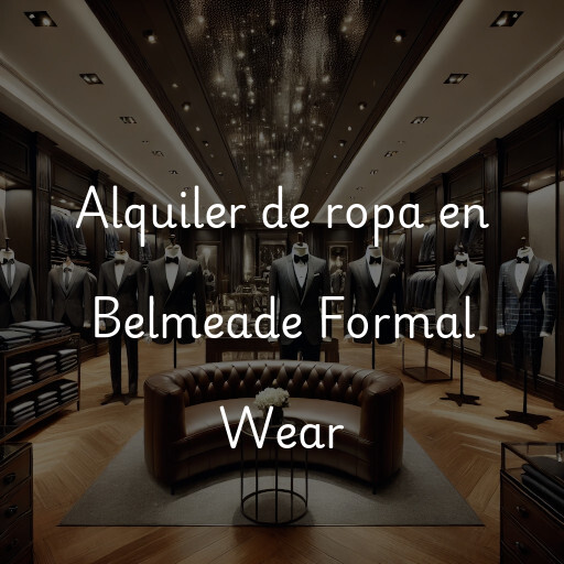 Alquiler de ropa en Belmeade Formal Wear