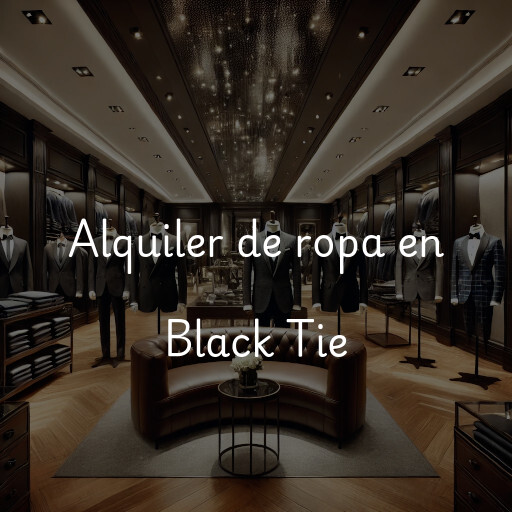 Alquiler de ropa en Black Tie