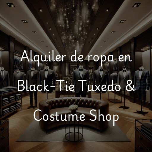 Alquiler de ropa en Black-Tie Tuxedo & Costume Shop