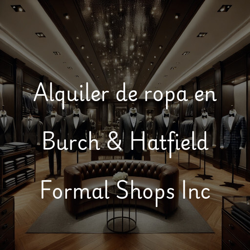 Alquiler de ropa en Burch & Hatfield Formal Shops Inc