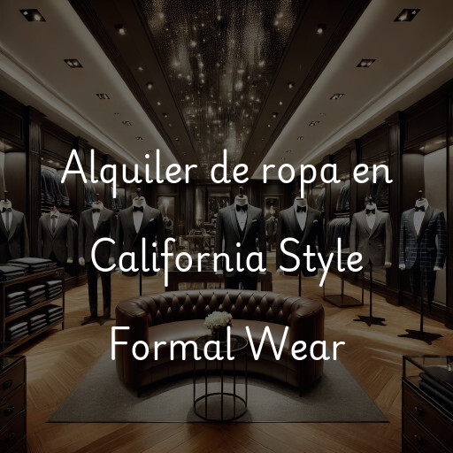 Alquiler de ropa en California Style Formal Wear