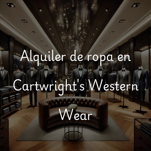 Alquiler de ropa en Cartwright's Western Wear