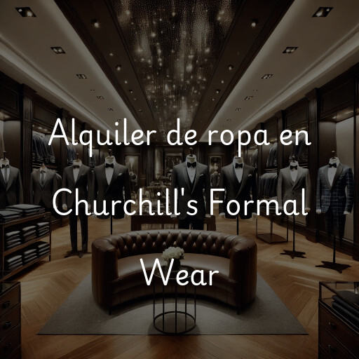 Alquiler de ropa en Churchill's Formal Wear