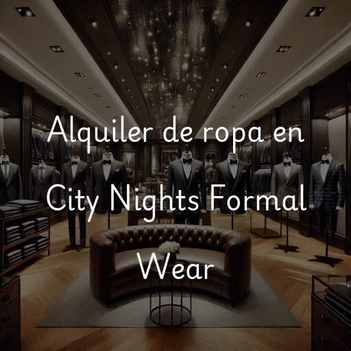 Alquiler de ropa en City Nights Formal Wear