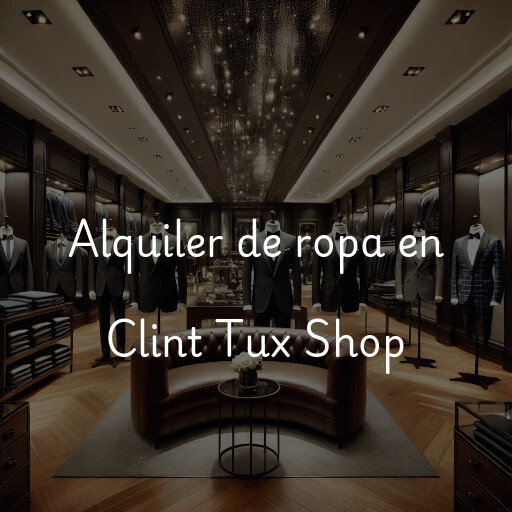 Alquiler de ropa en Clint Tux Shop