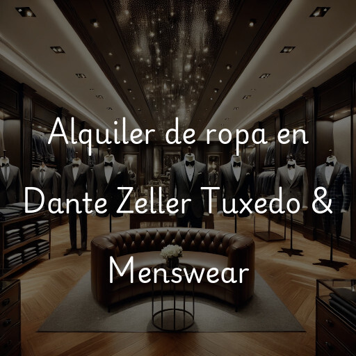 Alquiler de ropa en Dante Zeller Tuxedo & Menswear