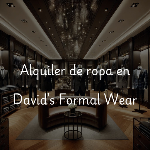 Alquiler de ropa en David's Formal Wear