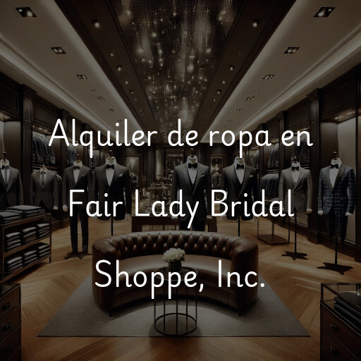 Alquiler de ropa en Fair Lady Bridal Shoppe, Inc.