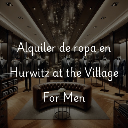 Alquiler de ropa en Hurwitz at the Village For Men