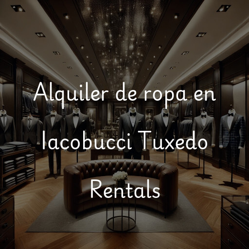 Alquiler de ropa en Iacobucci Tuxedo Rentals