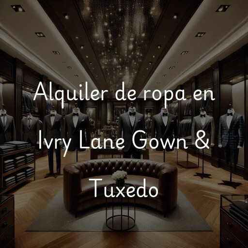 Alquiler de ropa en Ivry Lane Gown & Tuxedo