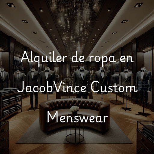 Alquiler de ropa en JacobVince Custom Menswear