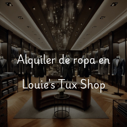 Alquiler de ropa en Louie's Tux Shop