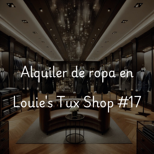 Alquiler de ropa en Louie's Tux Shop #17