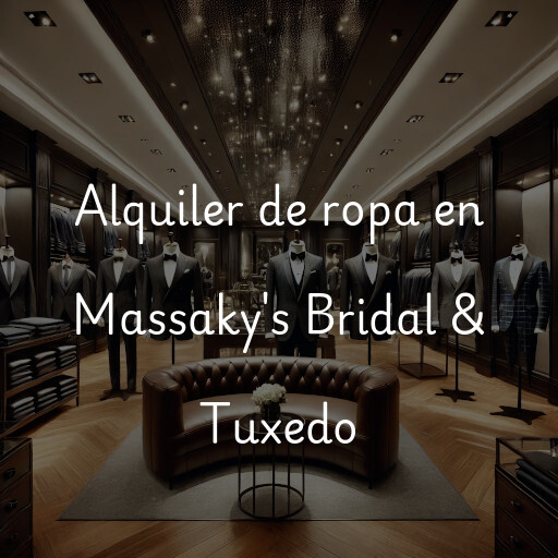 Alquiler de ropa en Massaky's Bridal & Tuxedo