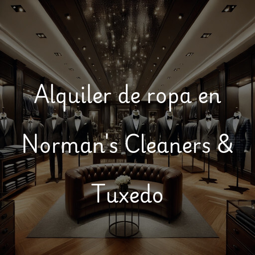 Alquiler de ropa en Norman's Cleaners & Tuxedo