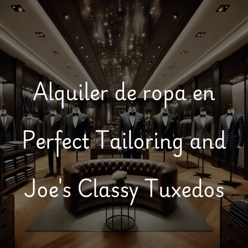 Alquiler de ropa en Perfect Tailoring and Joe's Classy Tuxedos