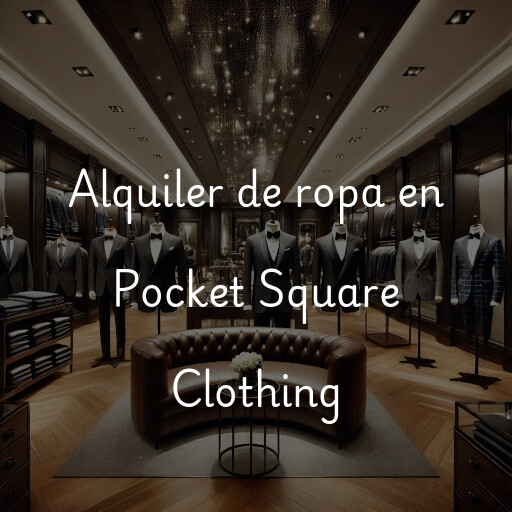 Alquiler de ropa en Pocket Square Clothing