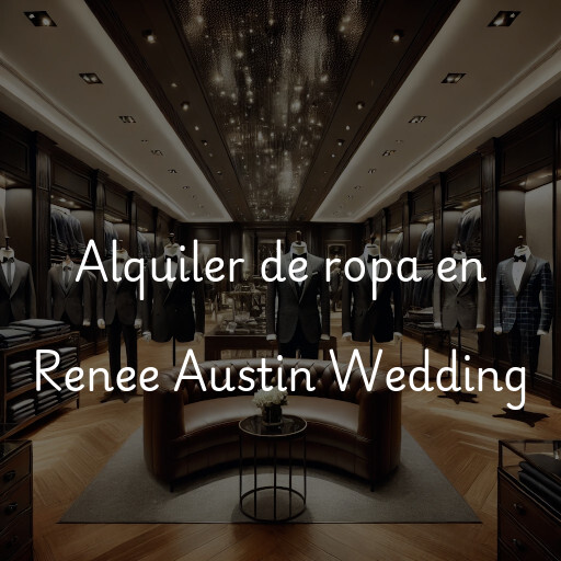 Alquiler de ropa en Renee Austin Wedding