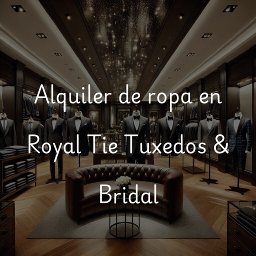 Alquiler de ropa en Royal Tie Tuxedos & Bridal