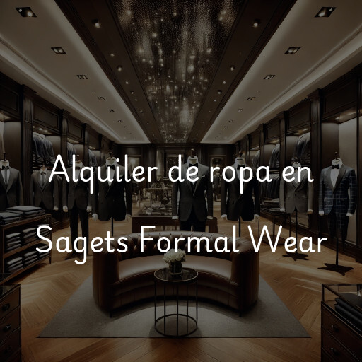 Alquiler de ropa en Sagets Formal Wear