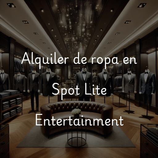 Alquiler de ropa en Spot Lite Entertainment