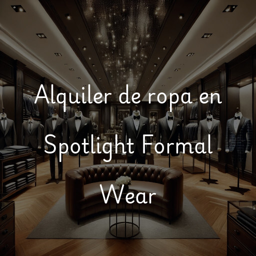 Alquiler de ropa en Spotlight Formal Wear