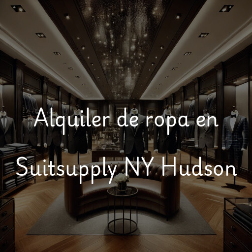 Alquiler de ropa en Suitsupply NY Hudson