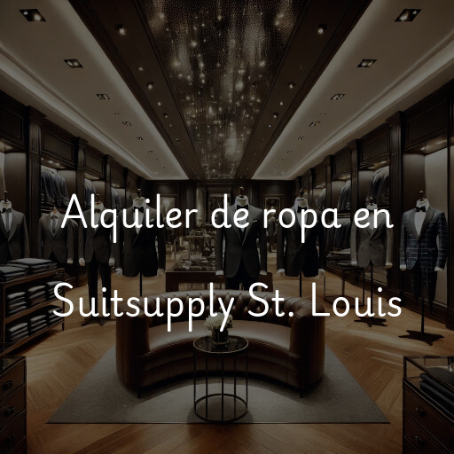 Alquiler de ropa en Suitsupply St. Louis